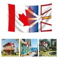 thumbnail image 2 of Clearance Sale! Flag of Newfoundland and Labrador Canada Canada and Flag for Outdoor Canadian Region of and Flags Polyester Banner with Canvas Header Brass for Outdoor Indoor Car, 2 of 6