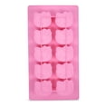 thumbnail image 2 of Bandeja para cubitos de hielo Sanrio Hello Kitty de silicona rosa, 10 cubos, 2 of 8