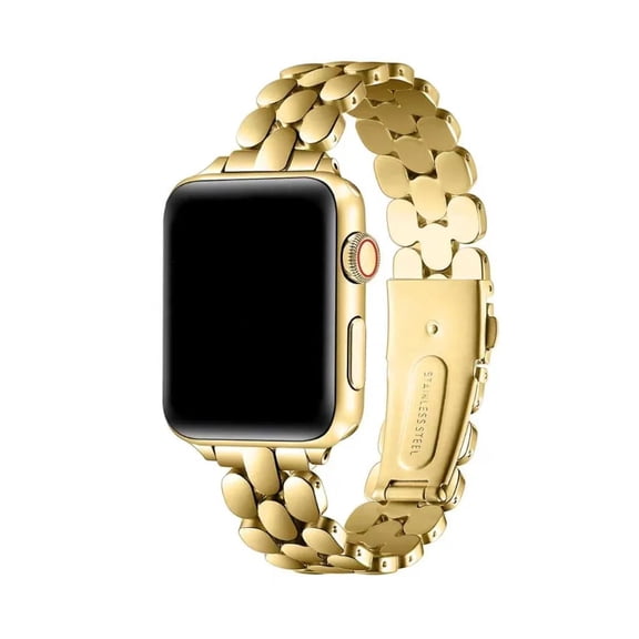 Posh Tech Emery Stainless Steel Replacement Apple Watch Band in Gold