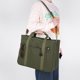 thumbnail image 3 of Bolso de gran capacidad para mujer bolso de lona elegante bolso de mano bolso de momia Simple bolso de mano, 3 of 9