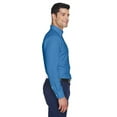 thumbnail image 3 of Devon & Jones D630 Men's Crown Collection Oxford Woven Dress Shirt-French Blue-2XL, 3 of 3