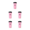 thumbnail image 3 of Yuarrent Taza de café ecológica para coche de acero inoxidable, taza térmica práctica y reutilizable, amplia aplicación, rosa, 500ml Type2 NO2, 3 of 6