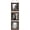 Brown, variant on 4X4 Picture Frame, Wall Hanging Picture Frames Collage with 3 Opening Frames Distress Rustic Brown