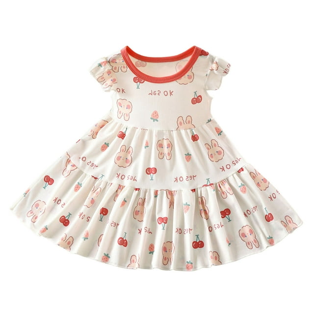 Robes Décontractées Extensibles pour Filles Tout-Petits Taille 18-24 Mois