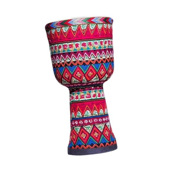 Bunblic Djembe Drum Lightweight PVC Hand Drum for Beginners Boys Girls Holiday Gifts Rose Red