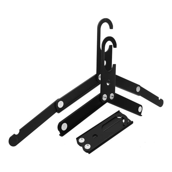 HOMEMAXS 3pcs Folding Clothes Hanger Universal Folding Coat Clothes Hanger Metal Foldable Hanger