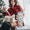 thumbnail image 2 of Christmas Winter Tumbler with Handle and Straw Lid 40 oz,Merry Xmas Baby Penguin Gifts for Women Vacuum Insulated Leak Proof Cup,Cute Holiday Accessories Stainless Steel Coffee Cup, 2 of 6