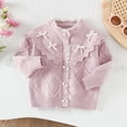 thumbnail image 4 of asjyhkr Toddler Clothes Girls Fall Sweaters Kids Soft Comfy Button down Shirts Casual Long Sleeve Cardigan Tops(8-9 Years,Hot Pink), 4 of 7