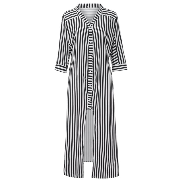 Ketyyh-chn99 Robes pour Femmes Été Grande Taille Robe d'Été Extensible Robe Droite Unie pour Vacances Robe à Enfiler Robe de Plage Noir,G