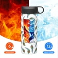 thumbnail image 6 of Pofeuu Colorful Grass Print 18oz Sports Insulated Kettle, Sports Bottle Water Bottles For Men Women For Gym Hiking Camping Running Mountain Bike Outdoor Sports, 6 of 8