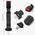 thumbnail image 3 of Universal Seat Belt Extender, Adjustable 14" Car Safety Belt Extension for Adults & Kids, Heavy-Duty Metal Buckle, Fits 99% Vehicles, 3 of 4