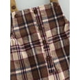 thumbnail image 6 of Franhais Babies Suspender Pants, Patchwork Plaid Pattern Square Collar Button-down Overalls, 6 of 9