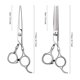 thumbnail image 4 of Tijeras de corte de pelo profesional para el hogar, Kit de tijeras de adelgazamiento con peine y estuche para hombres y mujeres, 4 of 5