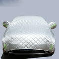 thumbnail image 6 of Half Car Body Cover All Weather, Car Hail Cover Protector, Windshield Cover for Ice and Snow Waterproof Dustproof UV Resistant Snowproof Sedan Car Cover, 6 of 6