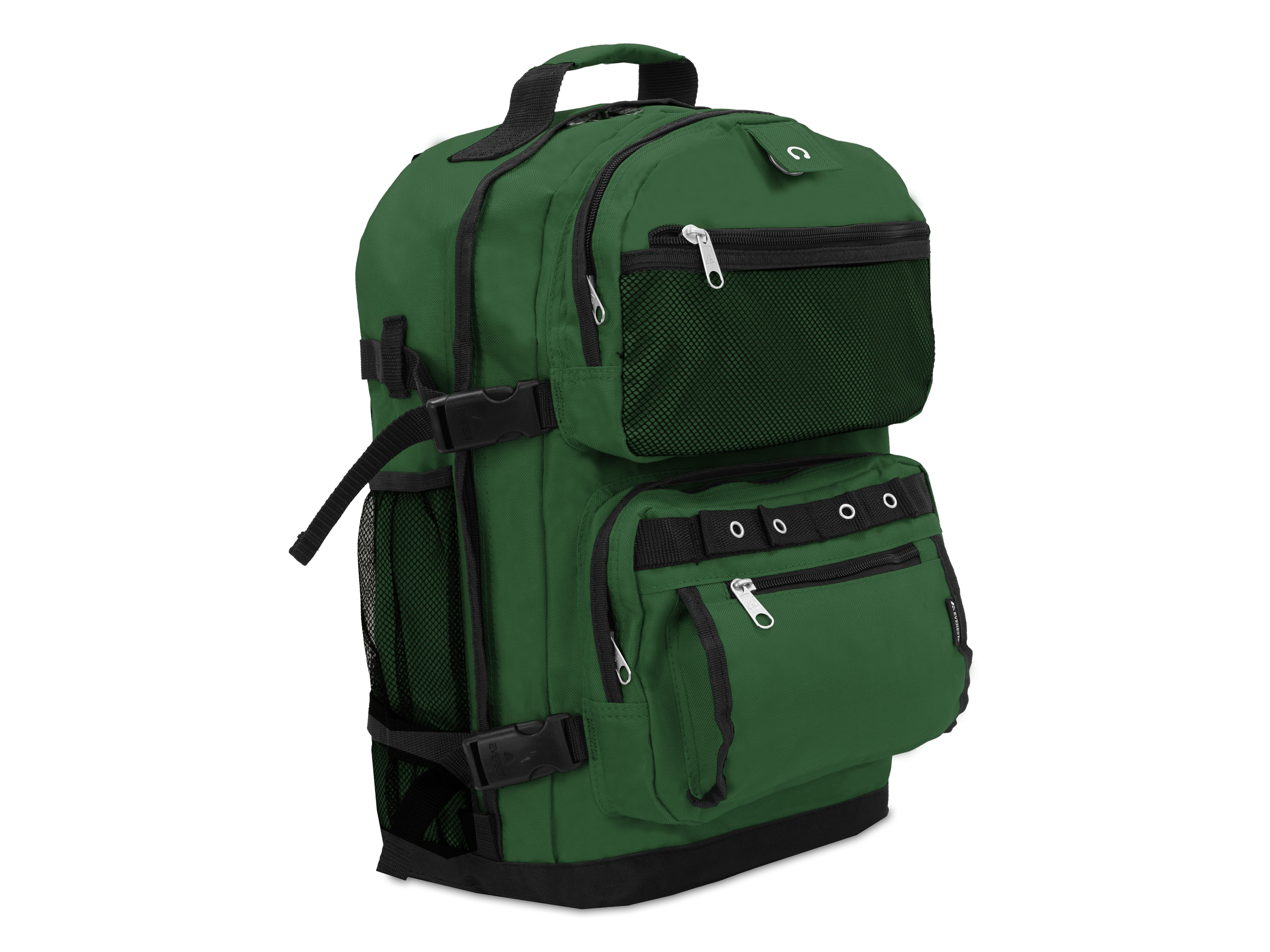 Everest Unisex Oversize Deluxe Backpack Dark Green Black - image 2 of 4