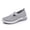 Grey, variant on CAIXAI Wide Walking Shoes for Women Wide Walking Shoes for Women Comfortable Knit Upper Embroidery Women's Sneakers Slip-On Arch Support Mary Jane Flats Women Hands Free Walking Tennis Shoes