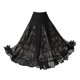 thumbnail image 4 of Falda de baile de salón para mujer, Falda larga, Falda de baile puesta en escena, Ropa de baile, accesorios de traje de baile Samba, falda española Talla M Negro, 4 of 8