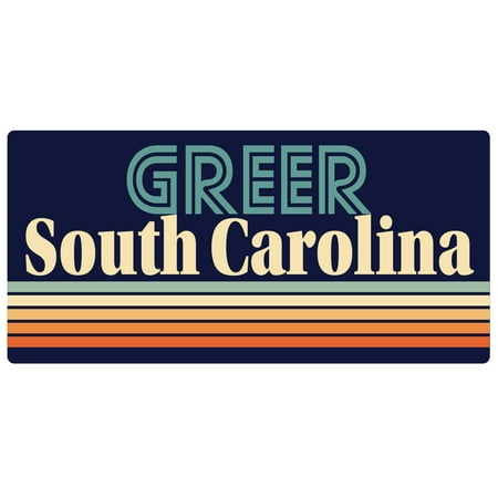 

Greer South Carolina 5 x 2.5-Inch Fridge Magnet Retro Design