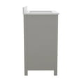 thumbnail image 6 of Emma + Oliver 30 Inch Bathroom Vanity, Single Sink Cabinet with 2 Soft Close Doors, Shelf, and Bottom Drawer, Carrara Marble Finish Countertop, Gray, 6 of 10