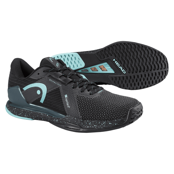 HEAD Sprint Pro 4.0 SF Black Teal Mens Tennis Shoes