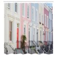 thumbnail image 2 of Ambesonne City Old Houses Shower Curtain, London Pastel Color, 69"Wx70"L, Multicolor, 2 of 4