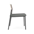 thumbnail image 2 of Avon Reception Armless Chair UPH Seat HPL Back / Charcoal Steel / Walnut / Gray, 2 of 4