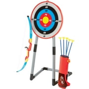 NSG Deluxe Bow & Arrow Archery Set for Kids - Toy Archery Bow with Large Freestanding Target, Suction Cup Arrows, and Quiver - Toys for Children Above 6 Years of Age