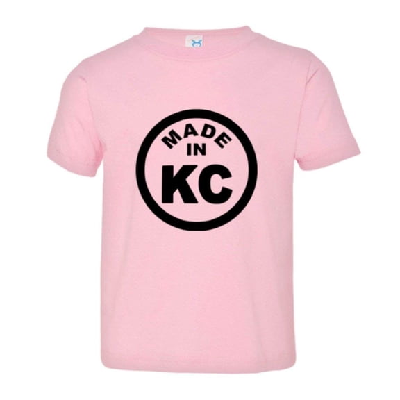 PleaseMeTees™ Toddler Born Made In Kansas City KS MO Logo Label HQ Tee