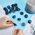 thumbnail image 6 of 20Pcs 25mm Resin Shank Button 1-Hole Beveled Cut Glass Shiny Blue Sewing Shank Buttons for DIY Sewing Crafts Sweater Uniform Blouse Jacket Clothing Hat Embellishments Jewelry Making, 6 of 6