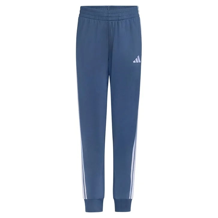 adidas Youth Boy's Tricot 3 Stripe Jogger Pant with Pockets (US, Alpha, X-Large, Regular, Lt Navy)
