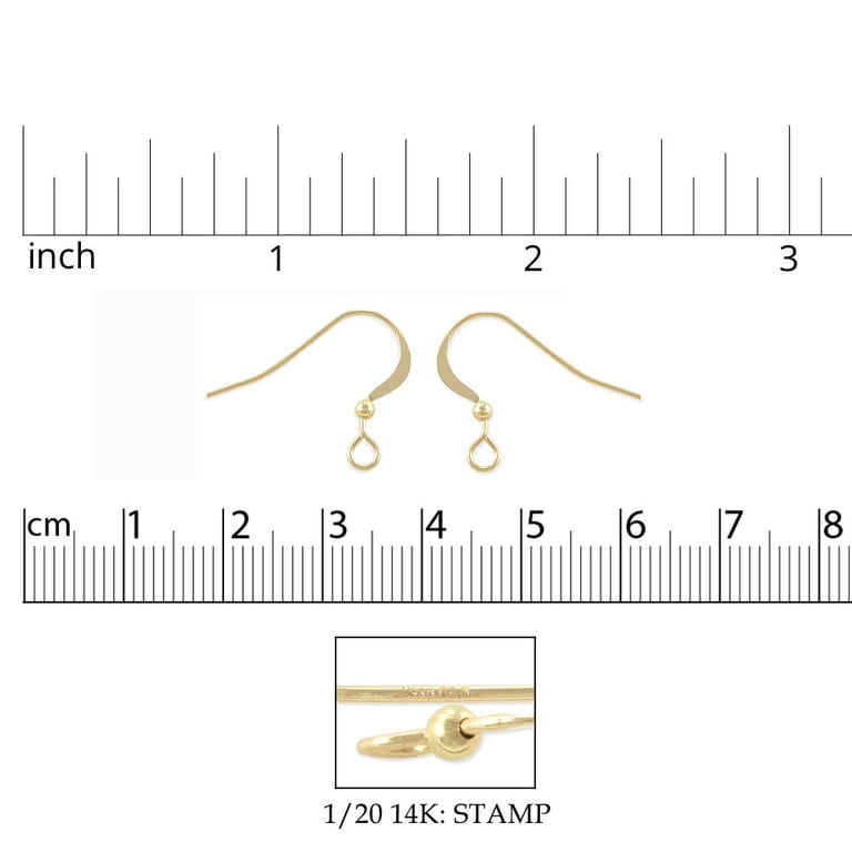 JewelrySupply Gold Filled Flat Fish Hook Earring Wires with2mm Bead (1 Pair of Gold Filled Earrings) - Walmart.com JewelrySupply Gold Filled Flat Fish Hook Earring Wires with2mm Bead (1 Pair of Gold Filled Earrings) - Walmart.com