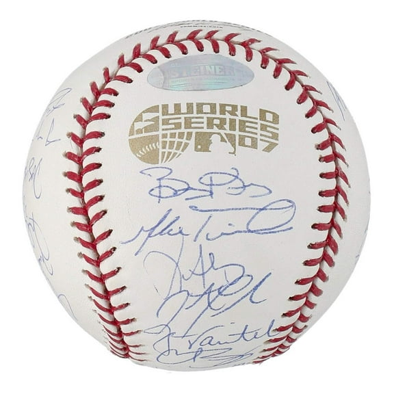 2007 Boston Red Sox World Series Champs Team Signed W.S. Baseball PSA DNA COA