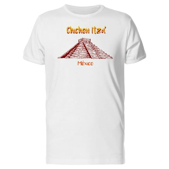 Chichen Itza Mexico Pyramid T-Shirt Men -Image by Shutterstock, Male 3X-Large