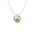 thumbnail image 2 of Delight Jewelry Goldtone Large Angled Rope Spinner Hero Ring Charm Necklace, 18", 2 of 4