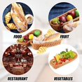 thumbnail image 3 of PENGXAING [] Natural Wicker Bread Baskets  Rattan Woven Fruit Basket  Handmade Willow Food Storage Baskets for Serving Vegetable for Kitchen Home Large 11.81”*11.81”*3.15”, 3 of 6