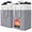Gray, variant on Lolsea Laundry Basket, 2-Pack 75L Large Collapsible Laundry Hamper, Waterproof Clothes Hamper with Long Handles in Laundry Room, College Dorm, Bathroom, Bedroom, Grey