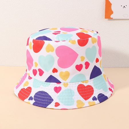 

〖TOTO〗Kids Hats Caps Kids Sun Protection Hats Summer Spring Sun Hat Cute Cartoon Outdoor Beach Bucket Cap