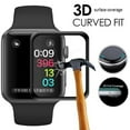 thumbnail image 3 of Flmtop 1PC Watch Screen Protector Tempered Glass Smartwatch Cases 3D Curved Watch Screen Protector Anti-Scratch High Definition Protective Cover Compatible with Apple Watch, 40mm, 3 of 10