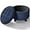 Navy Blue, variant on Round Leather Foot Rest Stool, Upholstered Small Ottoman Chair with Storage for Living Room & Bedroom, Decorative Home Furniture