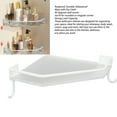 thumbnail image 3 of Drill Free Acrylic Bathroom Storage Shelf Space Aluminum Wall Mounted Organizer Floating Shelf Bathroom Storage Rack Simple Houseware, 3 of 8