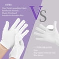 thumbnail image 4 of KEMEINILI Cotton Gloves 48 Pcs White Moisturizing Gloves，Unisex Gloves for Dry Hands Moisturizing Eczema Overnight Coin Jewelry Silver Inspection Halloween, 4 of 8