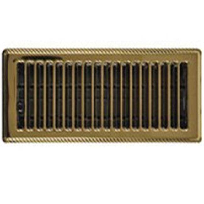 Brass Imperial Manufacturing RG0255 4-Inch by 12-Inch Floor Register