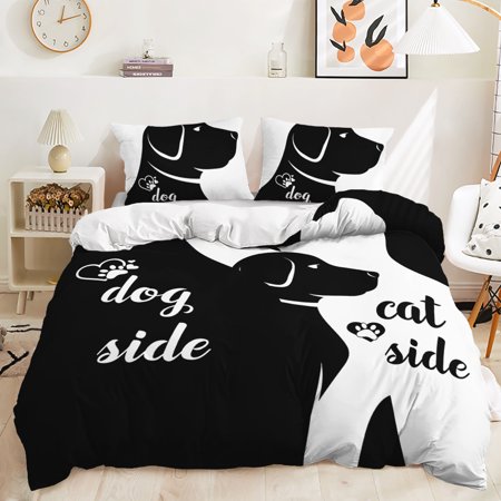Hosima 3 Piece 3D Digital Printed Duvet Cover Full Size Bedroom Decorative Bedding Set,DEX56-Full