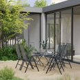 thumbnail image 1 of vidaXL 7 Piece Garden Dining Set Steel Anthracite, 1 of 5