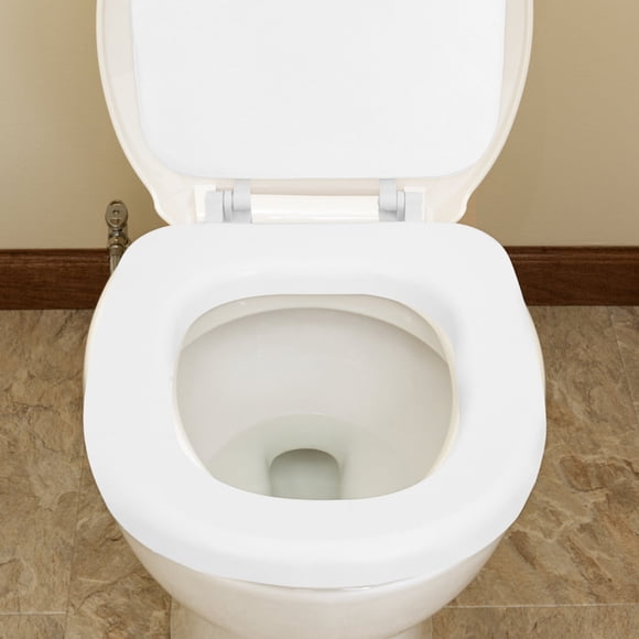 HEALEEP Asiento De Inodoro Oval Con Cojín Para Estabilidad Extra En Baños Modernos