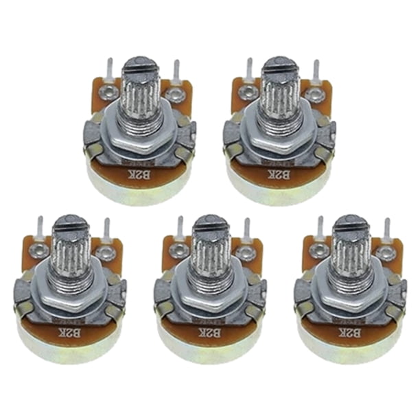 Potenciómetro Lineal WH148 5 Piezas Resistencia Potenciómetro Giratorio Lineal 15 Mm 2 K WDOplteas