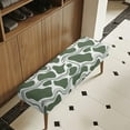 thumbnail image 4 of POLERO Dining Bench Cover Washable Stretch Piano Bench Seat Cover Removable Green Rectangle Seat Cushion Protector for Home, Bedroom, Hotel, 4 of 7