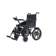 Lightweight Heavy Duty Lithium Battery Electric Wheelchair 280 lb Capacity BLACK Color