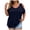 Black, variant on Womens Cold Shoulder Tops Banded Bottom Boat Neck T Shirts Summer Sexy Casual Loose Fit Clothes 2026 (Navy, XL)