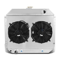 DNA Motoring For 68-79 Ford F100 F150 F250 2-Row Full Aluminum Radiator w/Dual Cooling Fan